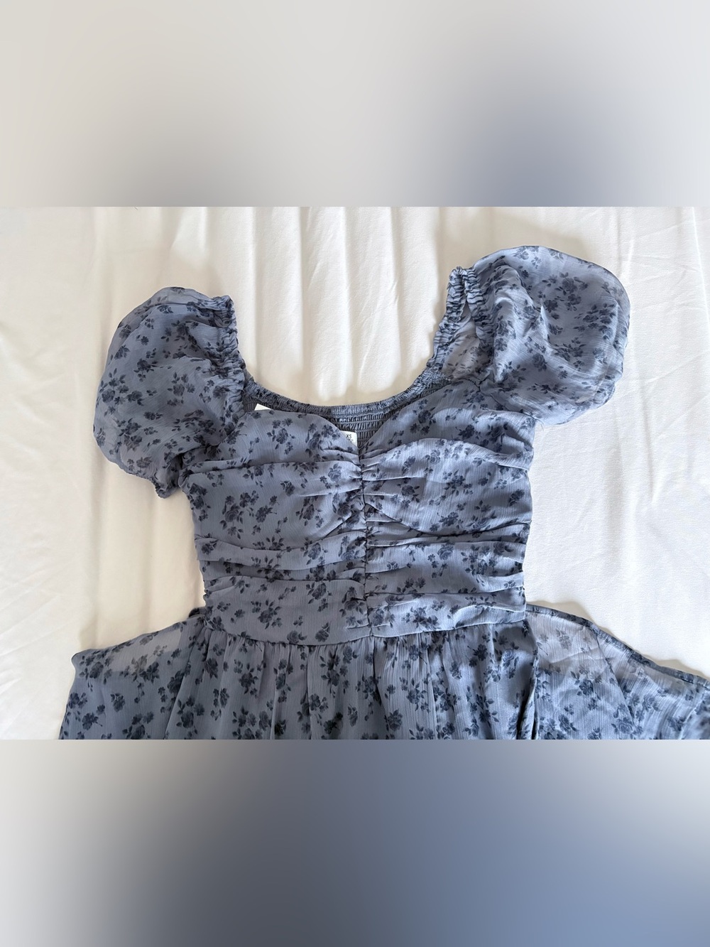 Hollister Blue Floral Maxi Dress
